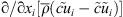 $ \mathrm{\partial }/\mathrm{\partial }{x}_i[\overline{\rho }({\stackrel{\tilde }{{cu}}}_i-\mathop{c}\limits^\tilde{\mathop{u}\limits^\tilde}_i)]$