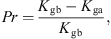 $$ {Pr}=\frac{{K}_{\mathrm{gb}}-{K}_{\mathrm{ga}}}{{K}_{\mathrm{gb}}}, $$