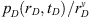 $ {p}_{\mathrm{D}}\left({r}_{\mathrm{D}},{t}_{\mathrm{D}}\right)/{r}_{\mathrm{D}}^{\nu }$
