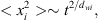$$ <{x}_i^2>\sim {t}^{2/{d}_{\mathrm{wi}}}, $$