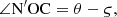 $$ {\mathrm{\angle N}}^\mathrm{\prime}\mathrm{O}{\mathrm{C}}^{\mathrm{\Prime }}=\theta -\varsigma, $$